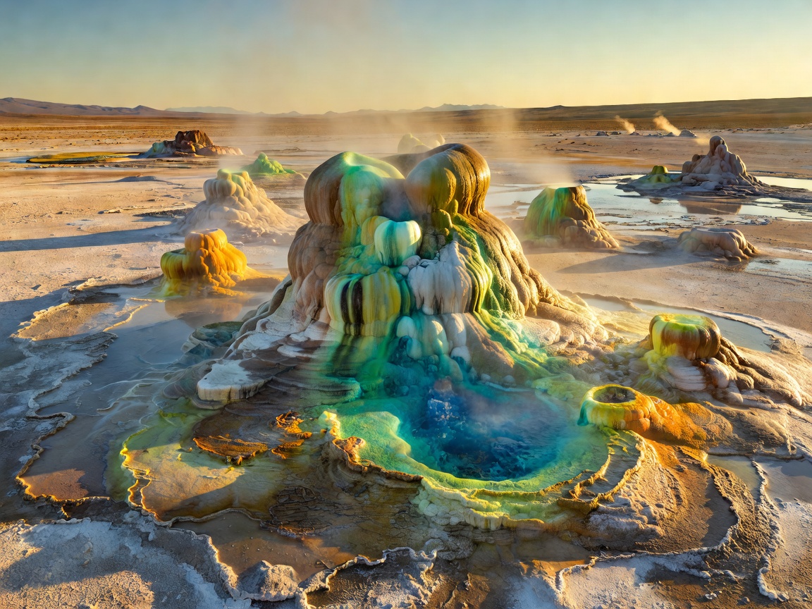 Fly Geyser Washoe County Nevada geothermal alien mounds